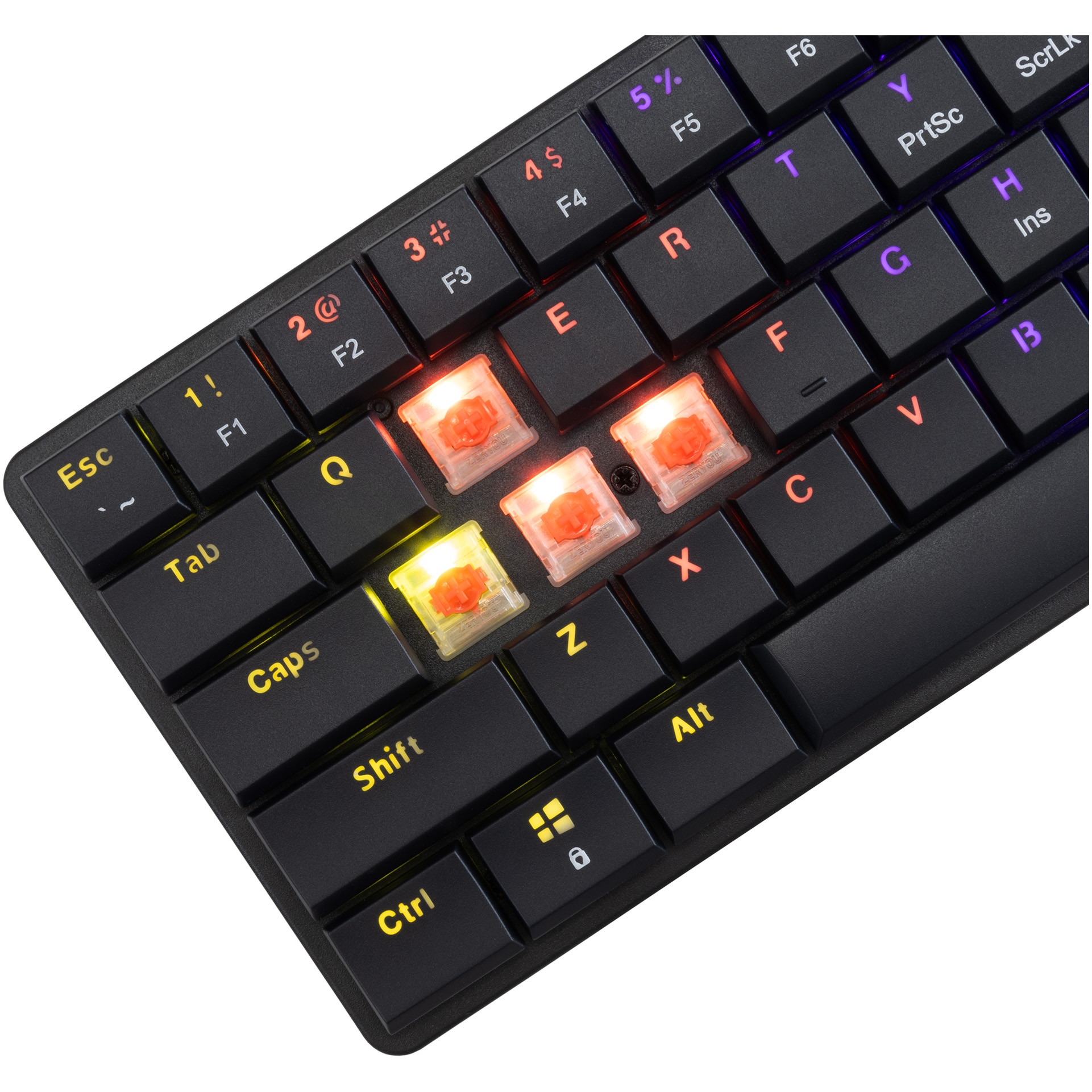 Tastatura Mecanica Gaming cu fir White Shark NAGAMAKI, RED Switch
