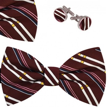 Set papion barbati, batista, butoni, maro, model linii diverse dimensiuni Set papion barbati, batista, butoni, maro, model linii diverse dimensiuni