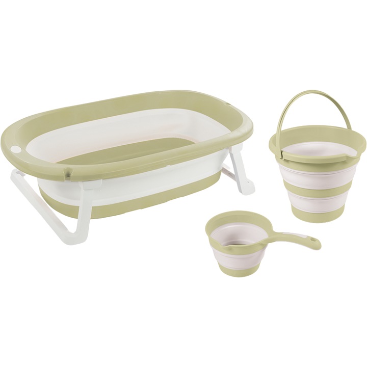 3 az 1-ben szett összecsukható káddal - Eco zöld