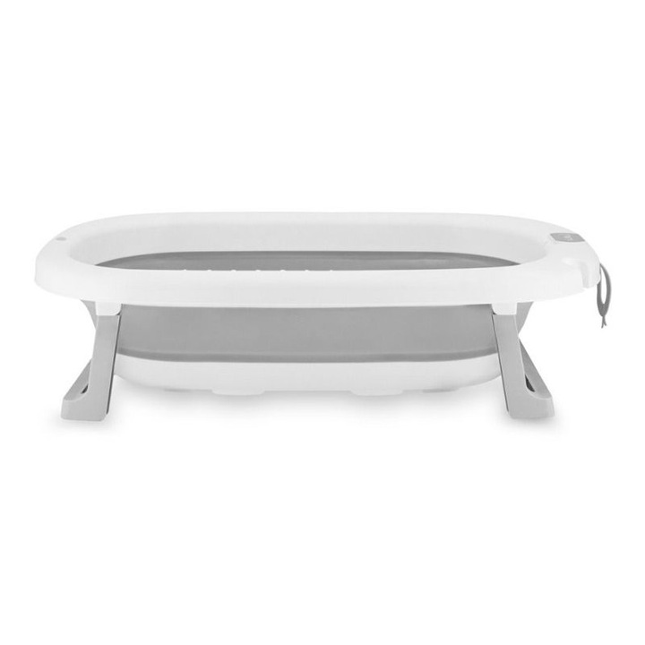 Cadita pliabila cu dop de scurgere, 0 Luni+, Momi Nata – Grey