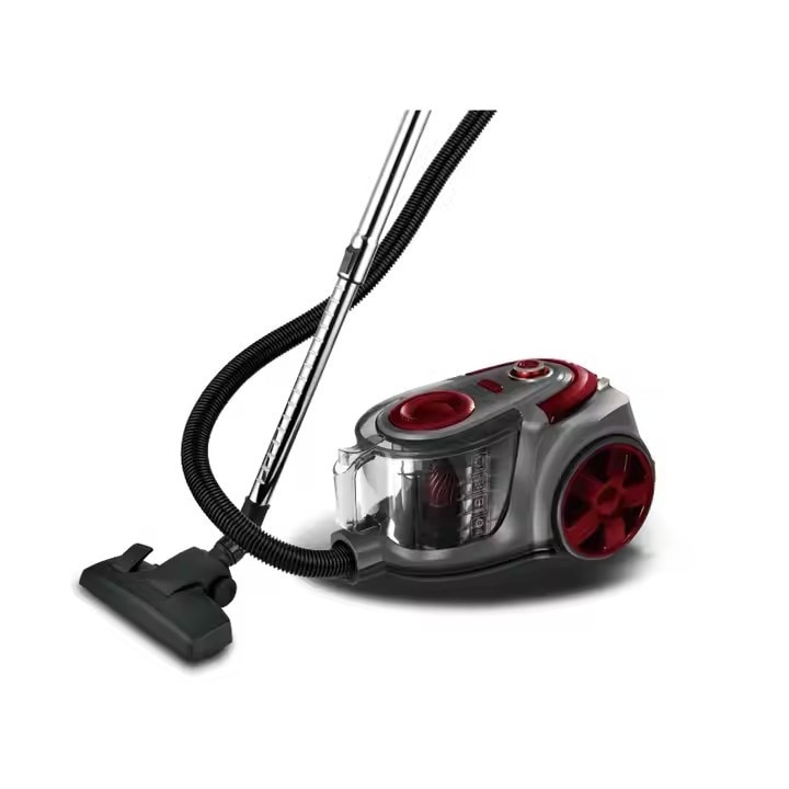 Aspirator Fara Sac, 3000W, 4.5L, Tehnologie Ciclonica, Tub Telescopic Reglabil, Cablul Retractabil, Design Compact, Curatare Eficienta, Rosu-Gri