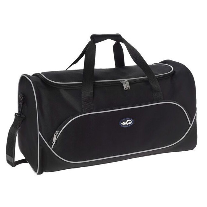 Geanta de voiaj/sport Seagull PDR100, 45x26x24 cm, pentru sala, avion, bagaj de mana, poliester rezistent, curea detasabila, negru