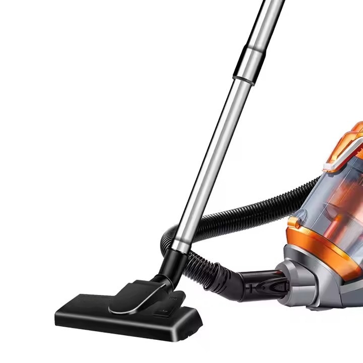 Aspirator Portabil cu Sac, 3000W, 4L, Putere Mare de Aspirare, Tub Telescopic, Cablul Retractabil, Design Compact, Portocaliu/Gri, Ideal pentru Curatenie in Locuinta si Auto
