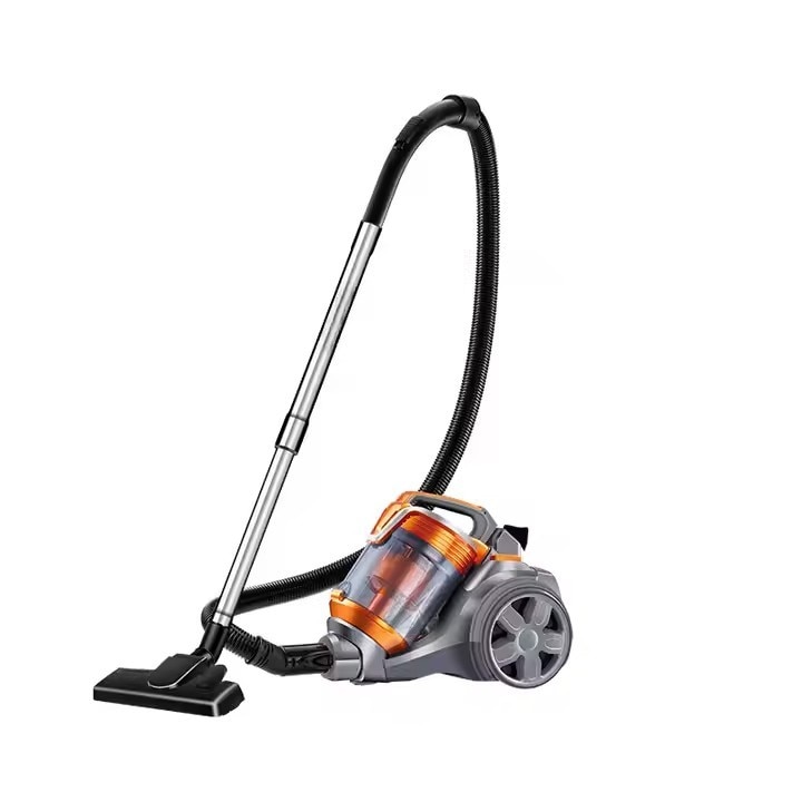 Aspirator Portabil cu Sac, 3000W, 4L, Putere Mare de Aspirare, Tub Telescopic, Cablul Retractabil, Design Compact, Portocaliu/Gri, Ideal pentru Curatenie in Locuinta si Auto
