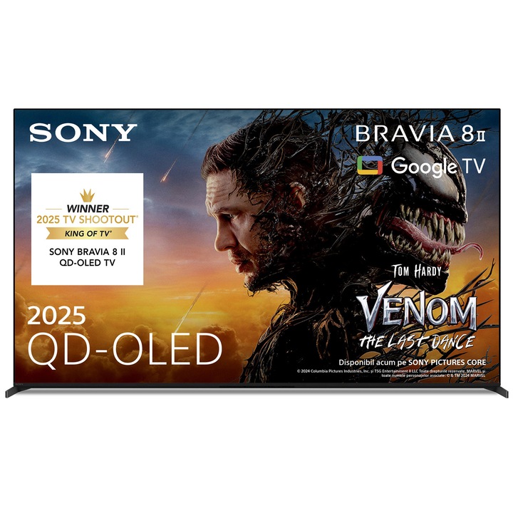 Телевизор Sony BRAVIA 8M2 OLED 65XR8M2, 65" (164 см), Smart Google TV, 4K Ultra HD, 100 Hz, Клас F (Модел 2025)