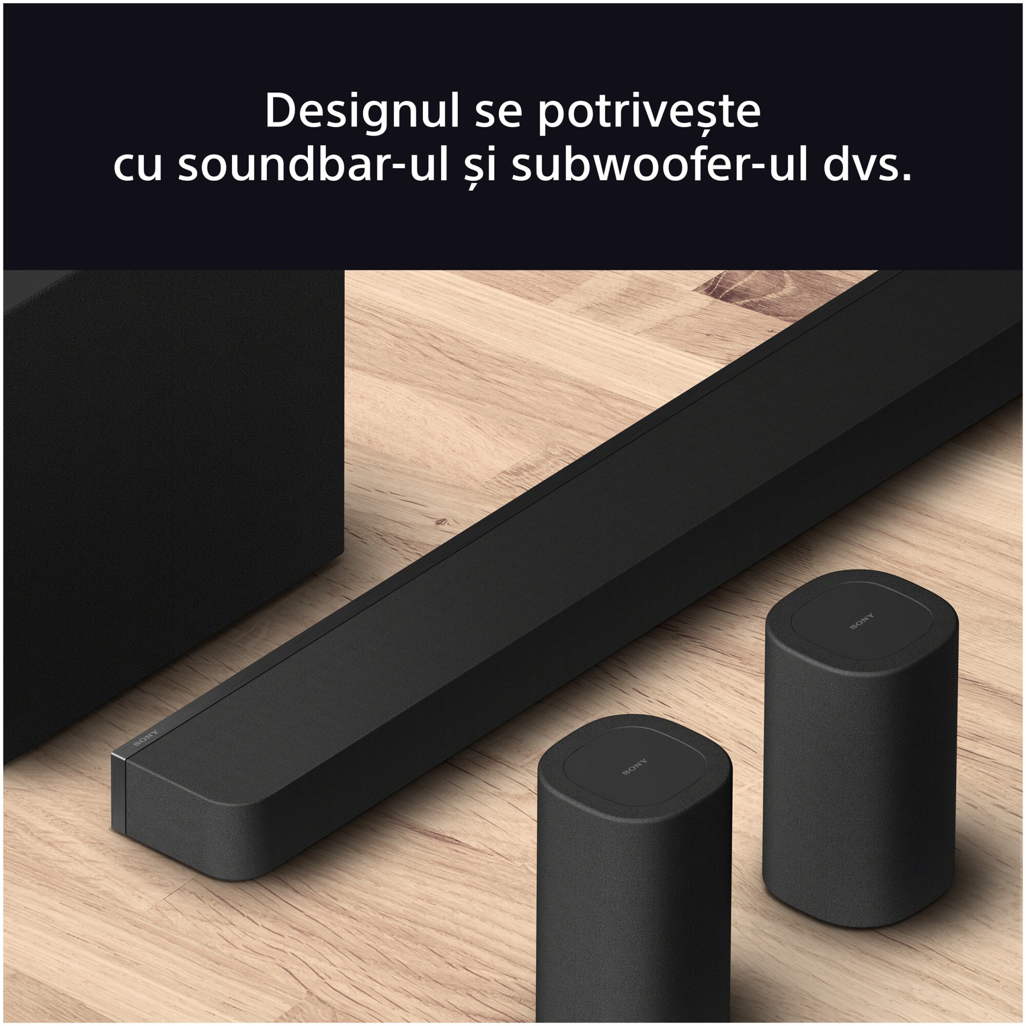 Kit surround Wireless Sony BRAVIA Theatre Rear 8 SA-RS8, 100W, 2.0.2ch, Negru