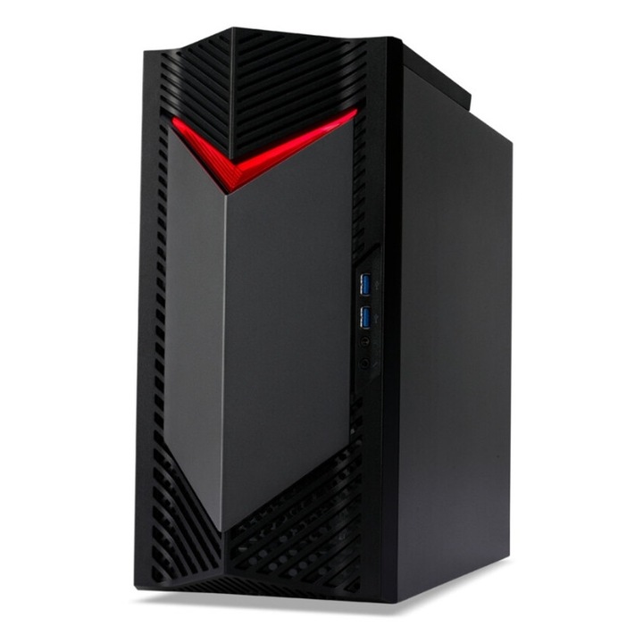 Настолен компютър Acer Nitro 50 N50-130, DG.E3QEX.006.UM.UE0EE.301, AMD Ryzen 5 7600 (6-ядрен) BOX, NVIDIA GeForce RTX 4060 (8GB GDDR6), 32GB 4800MHz (2x16GB) DDR5, Black