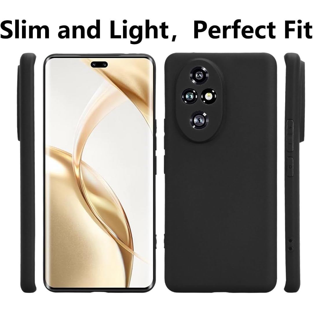 Husa Soft Touch, slim, ALC Mobile, anti soc, compatibila cu HONOR 200 Pro 5G, Negru Tpu