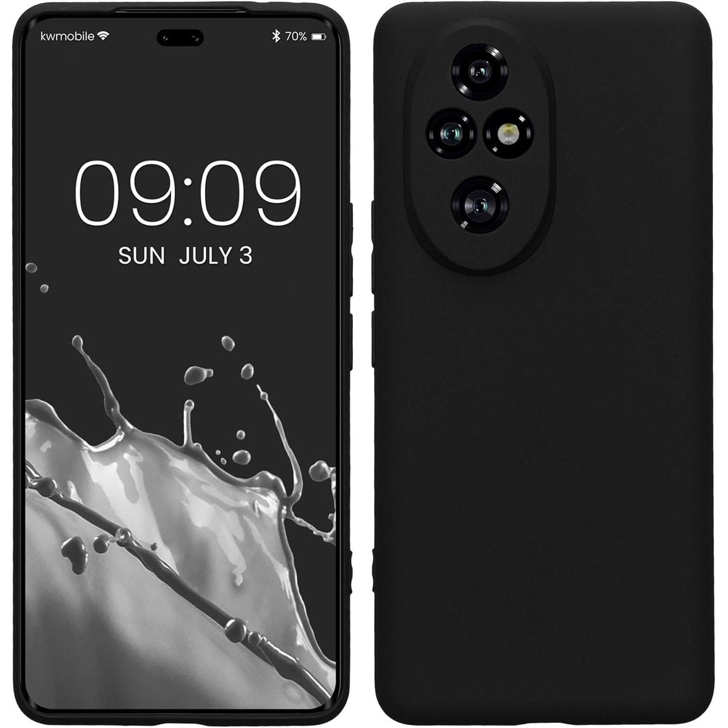 Husa Soft Touch, slim, ALC Mobile, anti soc, compatibila cu HONOR 200 Pro 5G, Negru Tpu