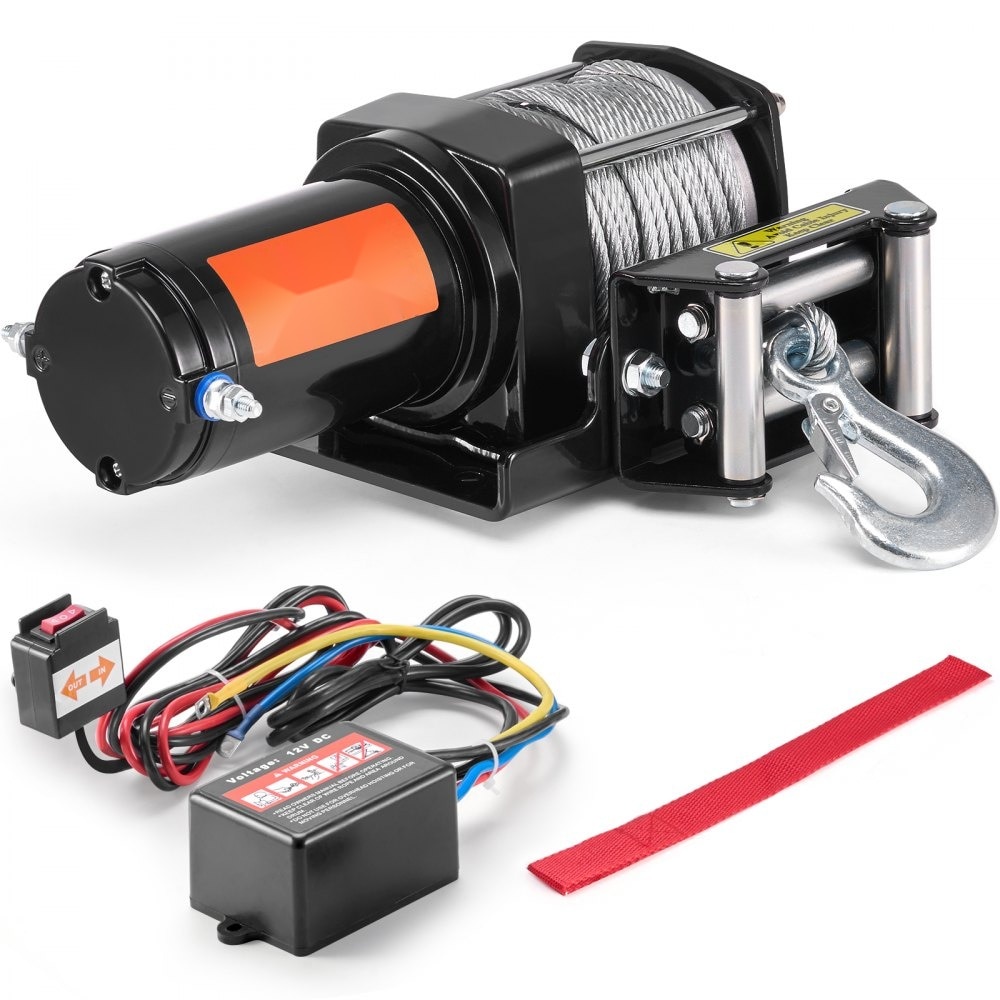 Troliu electric pentru ATV/UTV, cablu de otel, capacitate 1.36