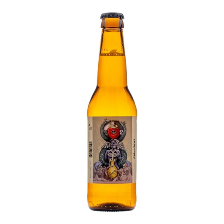 Cidru artizanal brut de mere Casa Despi, 6 sticle x 330ml,100% natural, fara gluten, fara zahar, fara conservanti