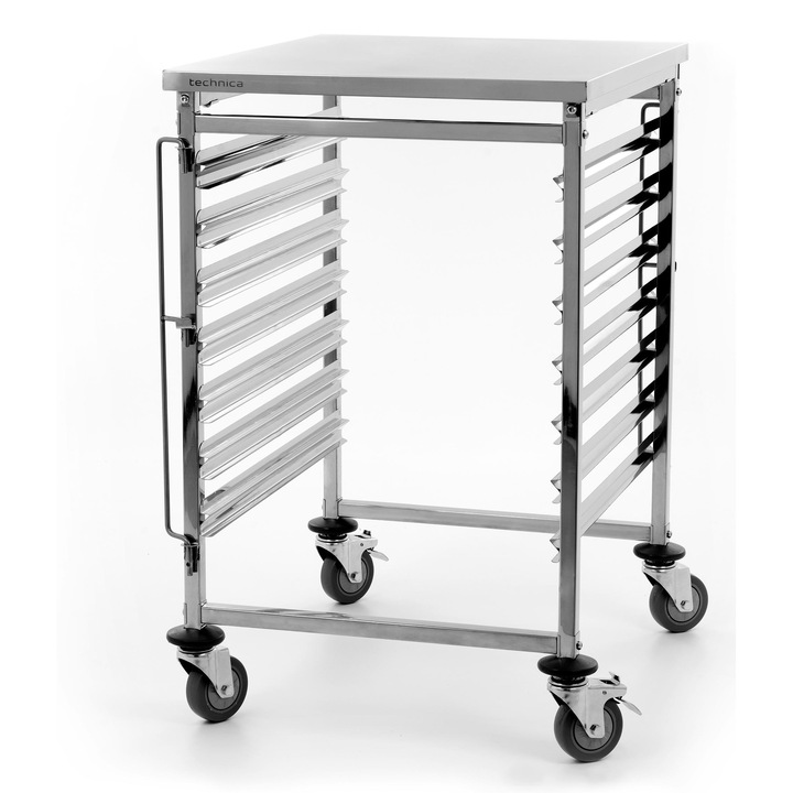Carucior de transport Technica Silver Line, 7xGN 2/1, inox, 700x600x970 mm