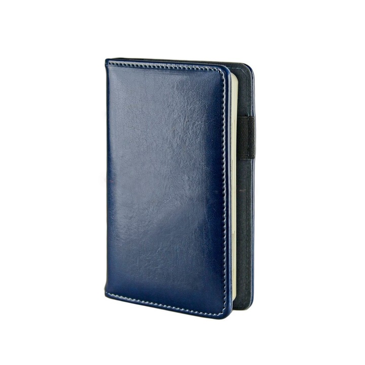 Caiet A6 Nan, 100 pagini, ecologic, negru, cu coperta moale si interioare din zamsz, set cu inlocuire