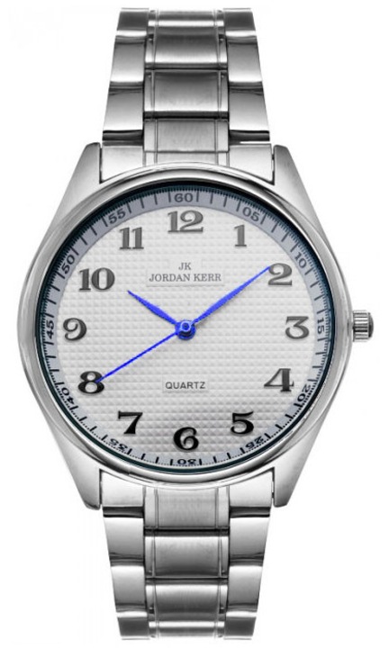 Ceas barbati Jordan Kerr, NZJK45R/2, metal, argintiu