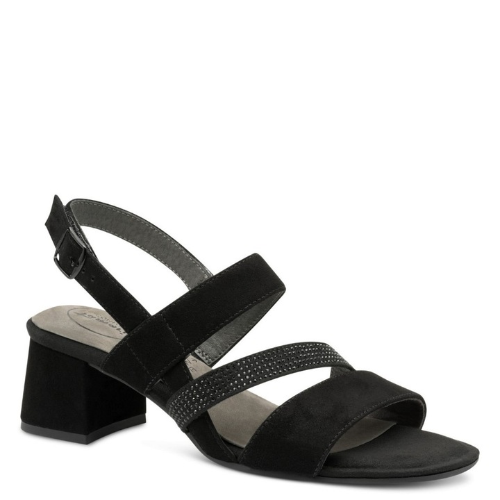 Tamaris Tamaris Comfort női fekete tépőzáras bőr szandál 88318-44-001 07606