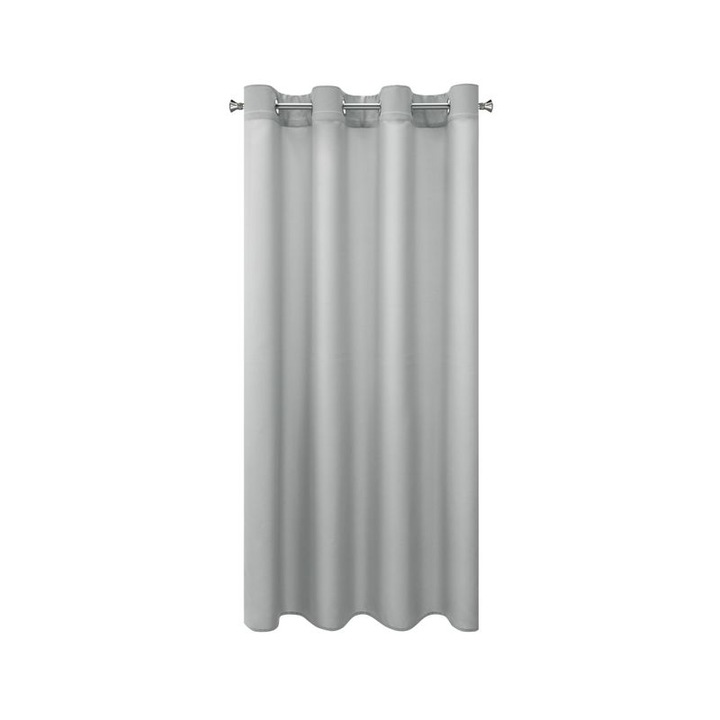 Едноцветна завеса Eurofirany, 140x175см, полиестер, сива