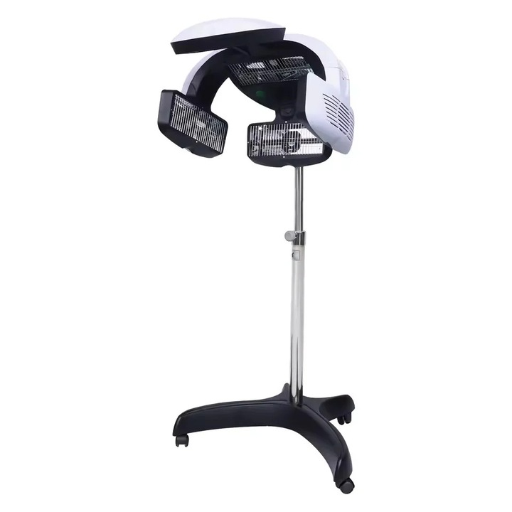 Professzionális hajszárító, 1500 W, LCD kijelző, állítható magasság 1-1,5 m, fekete