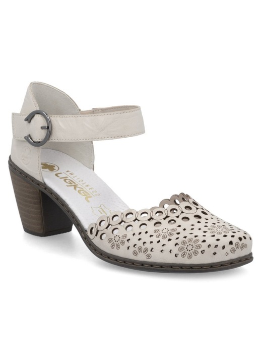 Sandale Elegante Dama Rieker 40902-60 Bej - Bej, 37