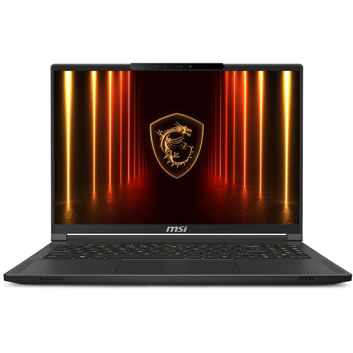 Лаптоп MSI Stealth A16 AI+ A3XWHG с AMD Ryzen AI 9 HX 370 (2.0 - 5.1 GHz, 36M), 32 GB, 2 TB M.2 NVMe SSD, NVIDIA RTX 5070 Ti 12GB GDDR7 DLSS 4, Windows 11 Home, Черен