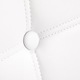 Scaun 4Rico QS-185, stil scandinav, ecologic, alb, cu structura metalica neagra, picioare din lemn de fag, set complet