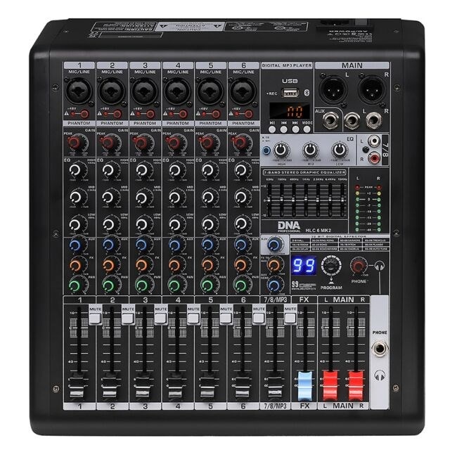 Mixer audio, Yamaha, AG03 MK2, 3 canale, USB, negru, 126x201x63mm