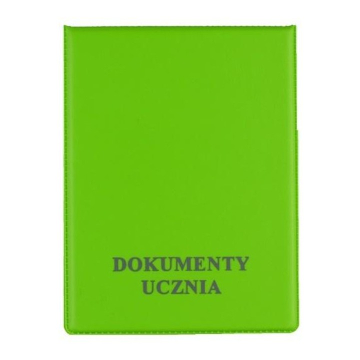 Coperta documente elev, Biurfol, format vertical, 2 folii, verde