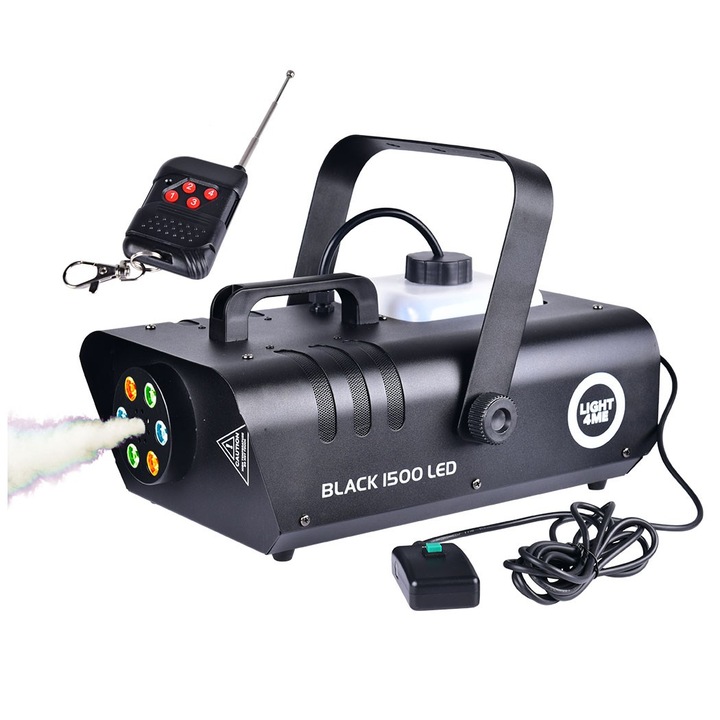Echipament de fum LIGHT4ME BLACK 1500 LED, 1500W, negru