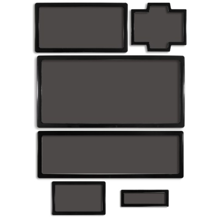 Филтър за прах, комплект от 6, черен