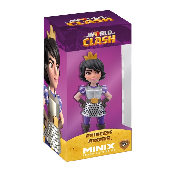 Колекционерска фигурка MINIX CLASH ROYALE - ПРИНЦЕСА, 8436605117317, 10x15x22см