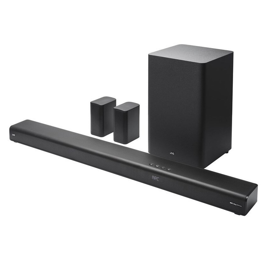 Soundbar JVC TH-E874B 5.1.2, Subwoofer wireless, Dolby Atmos, 1000x67x105mm, Negru