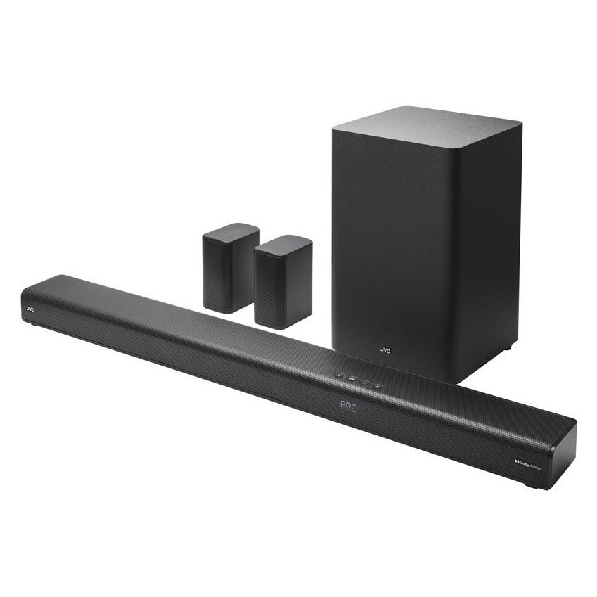 Soundbar JVC TH-E874B 5.1.2, Subwoofer wireless, Dolby Atmos, 1000x67x105mm, Negru