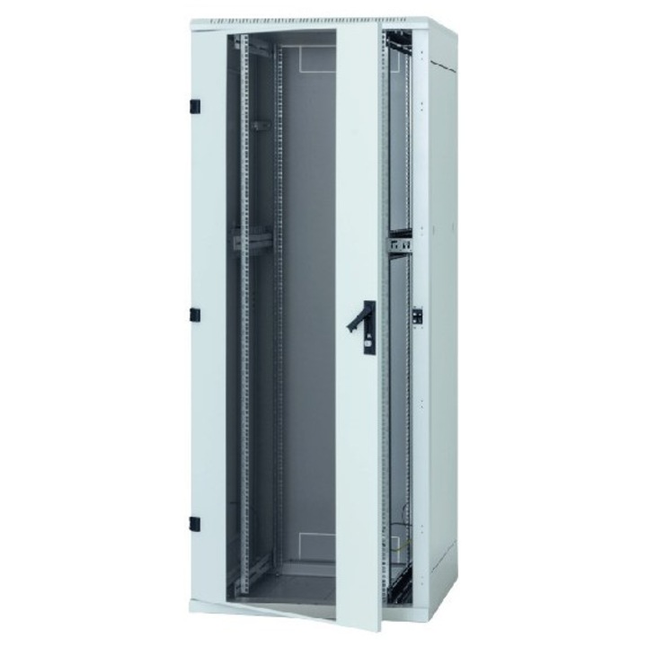 Triton 19" 32U fém rack 600x800mm, szürke, kapacitása 800kg