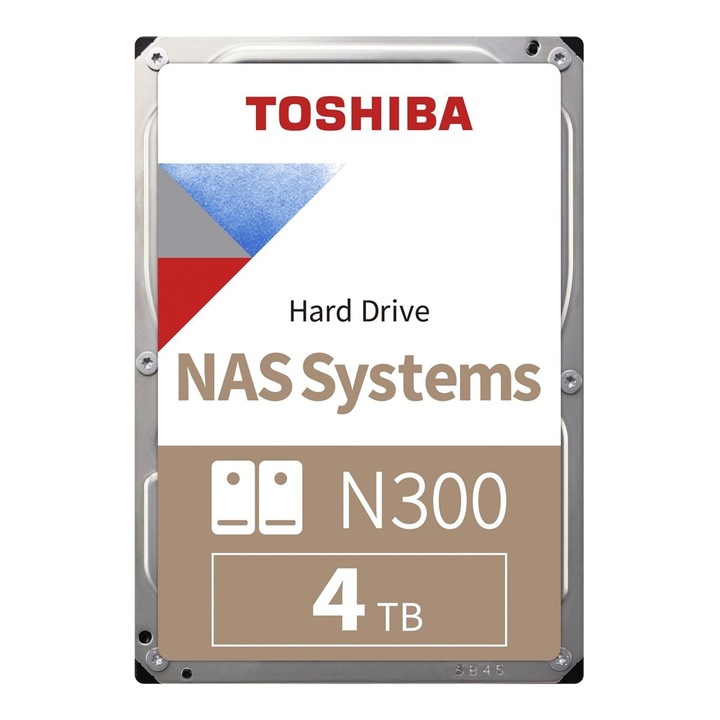 Твърд диск 4 TB Toshiba SATA3 NAS N300 7200 rpm 3.5"