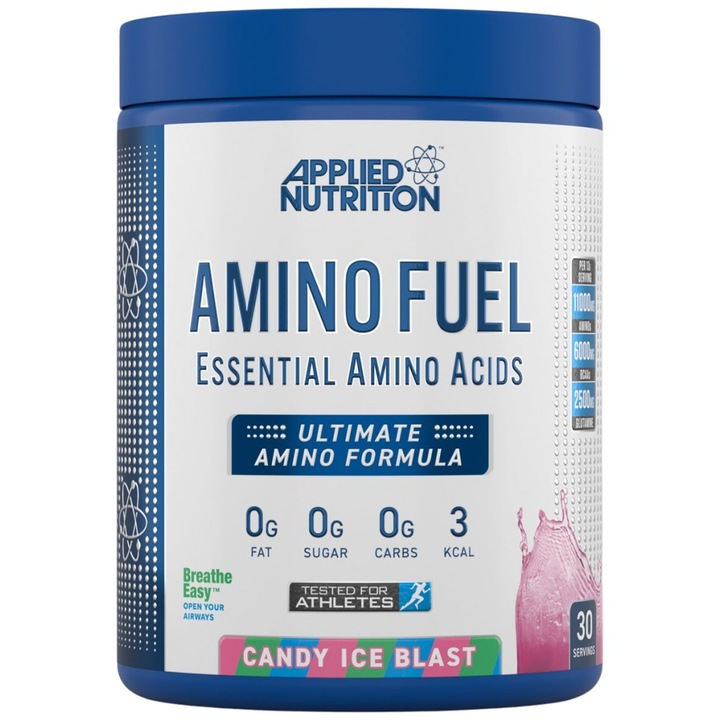 Applied Nutrition Amino Fuel esszenciális aminosavak, Candy Ice Blast, 390 gramm