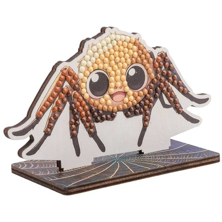 Комплект за диамантена бродерия, Craft Buddy, Crystal Art Buddies, Паяк, 7 части