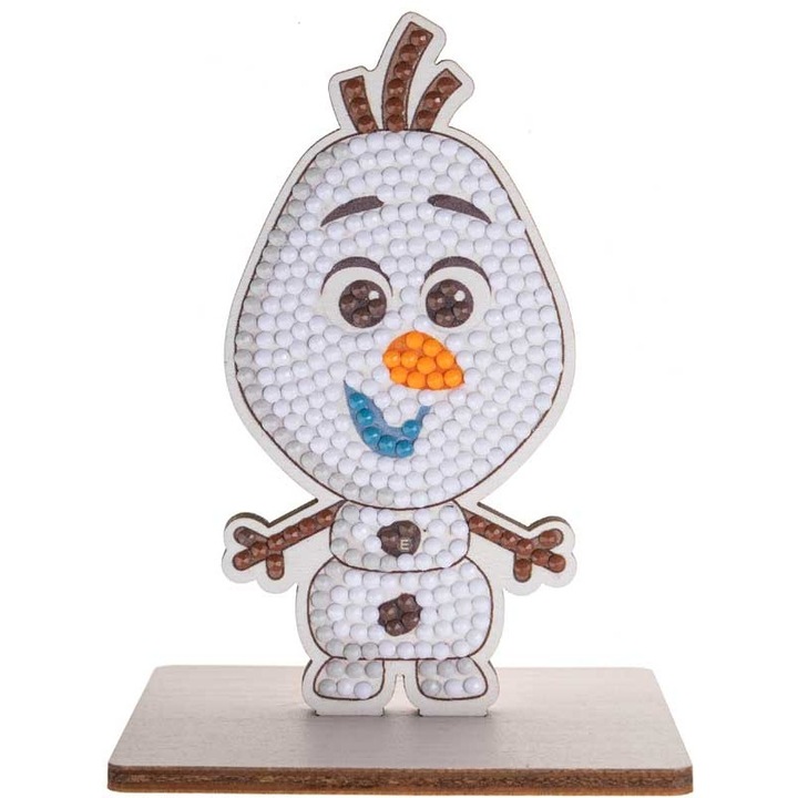 Комплект за диамантена бродерия, Craft Buddy, Crystal Art Buddies, Олаф, 7 части