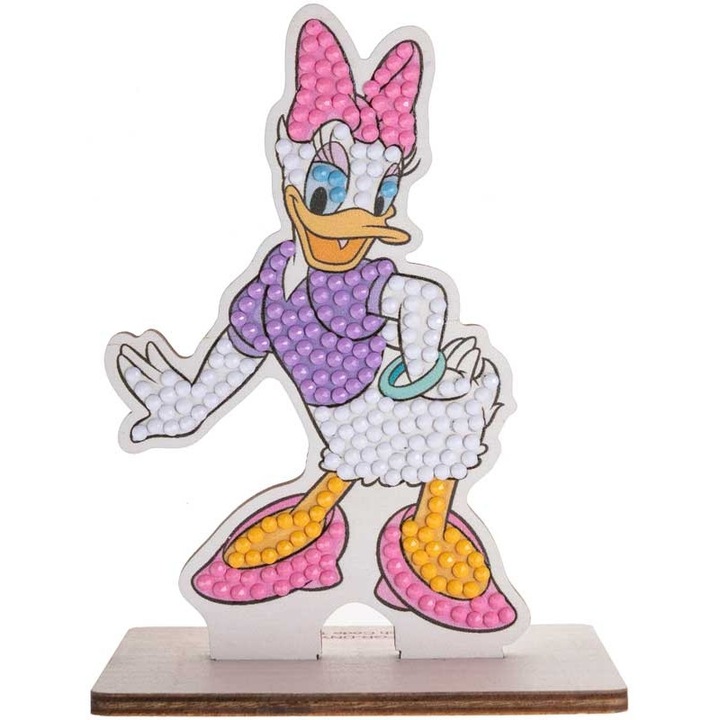 Комплект за диамантена бродерия, Craft Buddy, Crystal Art Buddies, Дейзи Дък, 7 части