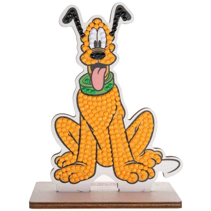 Комплект за диамантена бродерия, Craft Buddy, Crystal Art Buddies, Плуто, 7 части