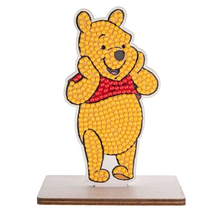 Комплект за диамантена бродерия, Craft Buddy, Crystal Art Buddies, Мечо Пух, 7 части