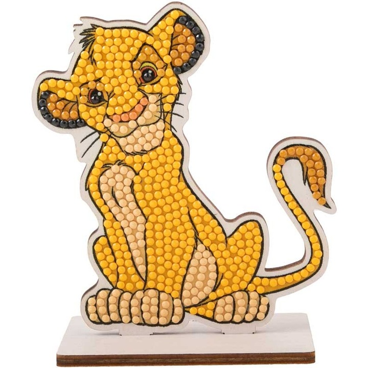 Комплект за диамантена бродерия, Craft Buddy, Crystal Art Buddies, Симба, 7 части
