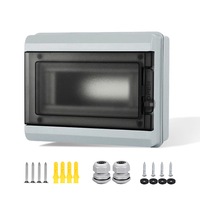 Tablou electric,8 module, kashemano, ABS, montare pe perete, 197x91.5x159mm, grad protectie IP65