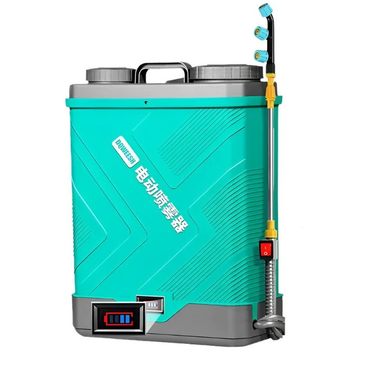 Mezőgazdasági elektromos permetező, akkumulátor kijelző, 4000 fordulat/perc motor, 20A-keverés