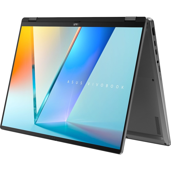 Лаптоп ASUS Vivobook Flip TP3607SA-RJ004W с Intel Core Ultra 5 226V (2.1/4.5GHz, 8M), 16 GB, 512GB M.2 NVMe SSD, Intel Arc 130V, Windows 11 Home, Сив