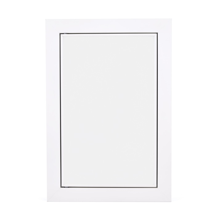 Ревизионна вратичка, Бяла рамка, Стъкло, 300 х 400 мм, Бял