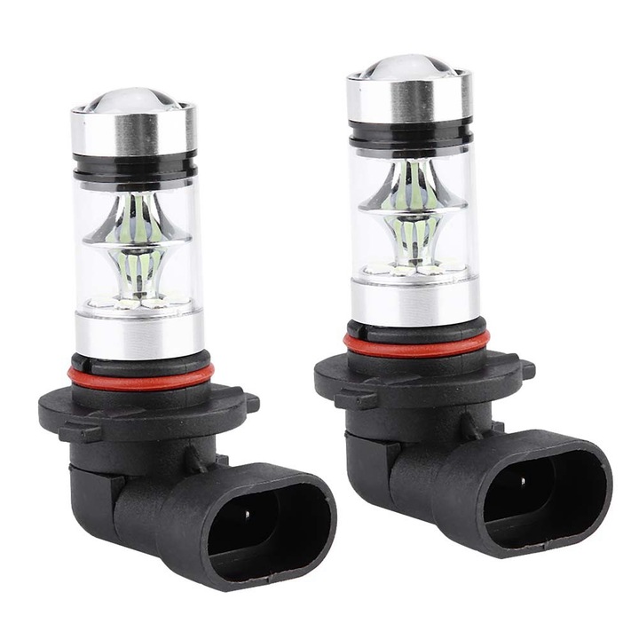 2x 9006 HB4 8000K Ледено синьо 100W LED Комплект крушки за фарове, мъгла и шофиране на автомобил