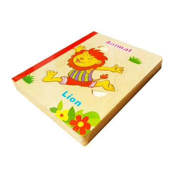 Puzzle din lemn, Puzzle cu animale salbatice - carte din lemn, jucarii educative, copii 2 ani + Puzzle din lemn, Puzzle cu animale salbatice - carte din lemn, jucarii educative, copii 2 ani +