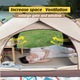 Cort camping 2 persoane, Pop Up deschidere automata, impermeabil, Protectie UV, 2 usi, plasa, 210x150x125cm, cu sac de transport, set complet