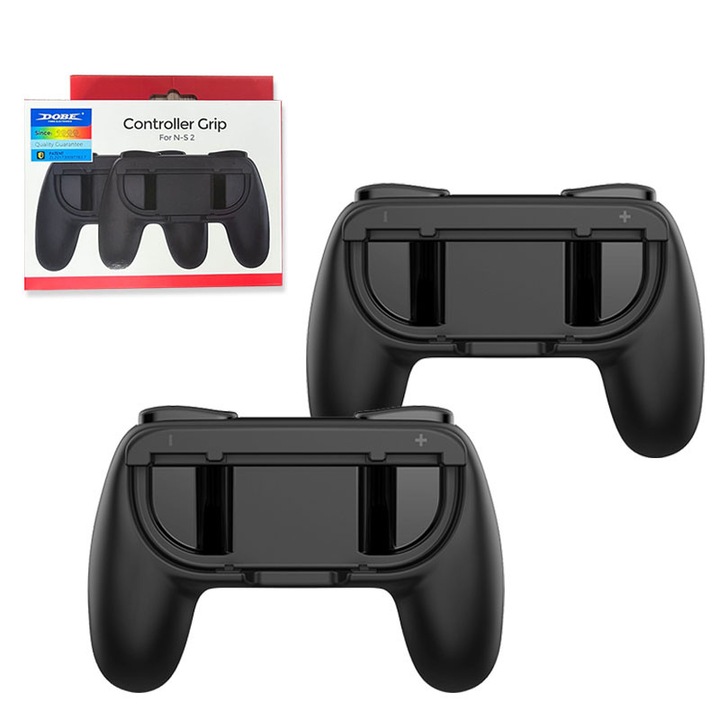 Set 2 accesorii controler, compatibil cu Nintendo Switch2, design ergonomic, montaj si demontaj usor, jocuri mai confortabile, ideal pentru jocuri co-op
