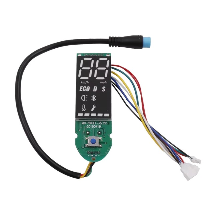 Placa de circuit/Dashboard pentru trotinete electrice Xiaomi M365/Pro, Bluetooth, PCB, Tensiune 36V, Negru/Verde