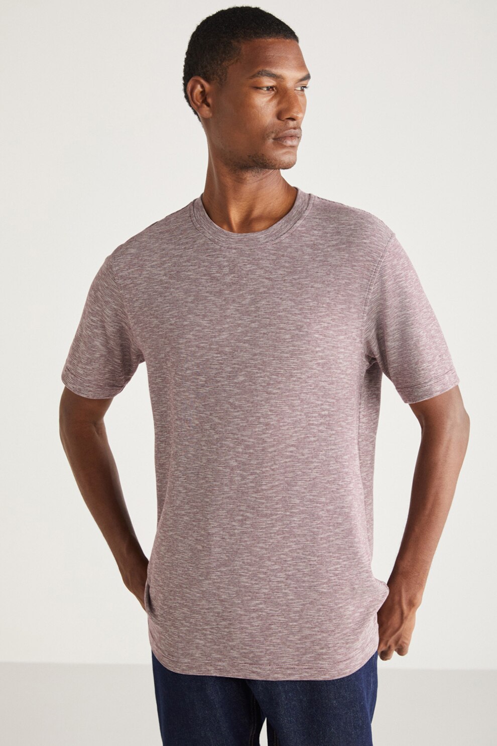 GRIMELANGE, Tricou cu decolteu rotund, Violet prafuit, S